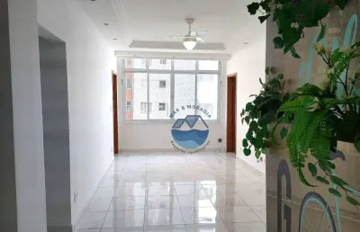 Apartamento reformado à venda com vista para o mar - embaré, santos