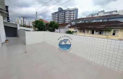 Casa sobreposta alta com 3 dormitórios para alugar, 140 m² por r$ 3.500/mês - campo grande - santos/sp
