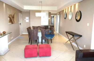 Apartamento beira-mar com sacada, à venda no boqueirão, santos