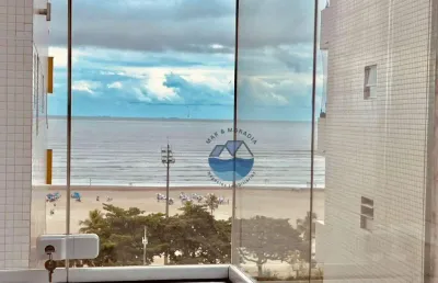 Apartamento venda -  frente mar – 3 quartos – varanda – 2 vagas  - josé menino – santos