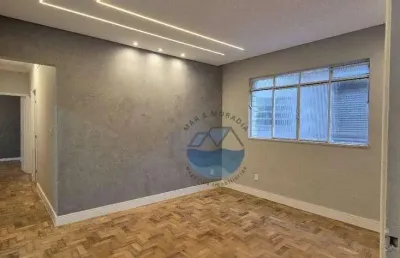 Apartamento com 3 dormitórios, 80 m² - venda por r$ 499.000,00 ou aluguel por r$ 3.600,00/mês - embaré - santos/sp