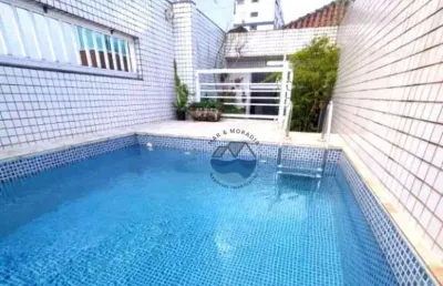 Luxuosa casa triplex à venda no bairro aparecida - santos