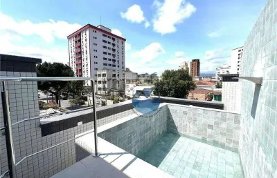 Casa sobreposta alta duplex,  3 quartos - aparecida em santos