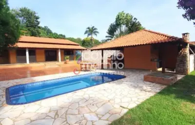 Chácara para alugar ou vender com 3 quartos, piscina, 1554 m²  - recreio das acácias
