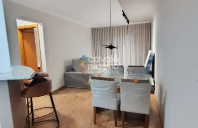 Apartamento mobiliado para alugar com 1 quarto, 46m² - edifício villaggio modena - nova aliança.