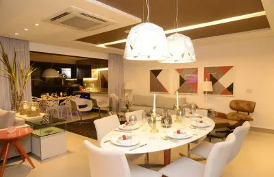 Apartamento 4 quartos com 3 vagas a beira mar de candeias