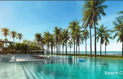 Apartamento com 4 quartos na beira mar de carneiros