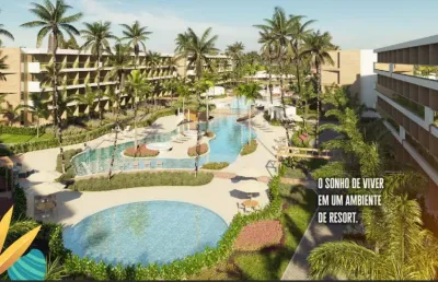 Apartamento com 2 quartos garden na praia dos carneiros.