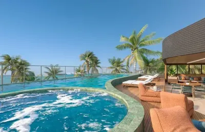 Apartamento com 1 quarto na beira mar de porto de galinhas