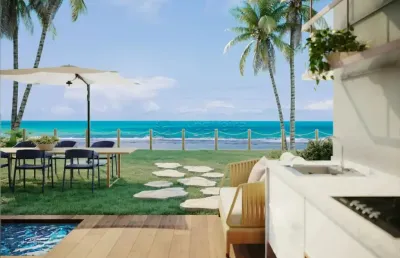 Apartamento - 2 quartos - frente mar - nomar carneiros ecoliving - piscina privativa