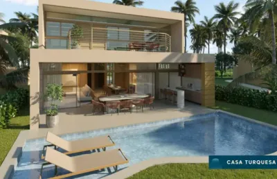 Casa - 4 quartos - beira mar de carneiros - azzul carneiros