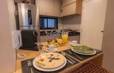 Apartamento 02 quartos, 02 vagas de garagem coberta, 100% mobiliado