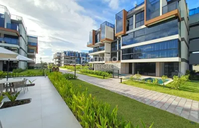 Apartamento, 02 quartos, 02 vagas cobertas, 100% mobiliado, beira mar de muro alto