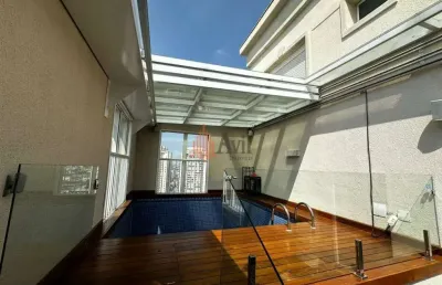 Cobertura com piscina porteira fechada a venda no tatuapé com 300m²