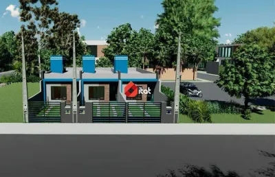Casa geminada - bairro jaraguá 99, loteamento oldenburg