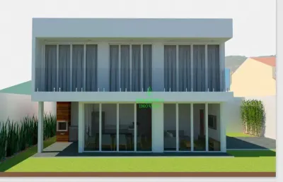 Quatro quartos, sendo um suíte com  closet, sala de estar, cozinha e  varanda gourmet integradas, três  banheiros, área de serviço.