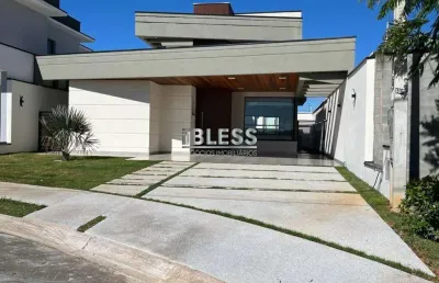 Linda casa térrea, projeto moderno, 3 suítes, 6 vagas no condomínio gran ville são venâncio em itupeva