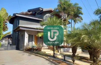 Sobrado com 3 dormitórios à venda, 733 m² por r$ 3.500.000,00 - condomínio vivendas do lago - sorocaba/sp