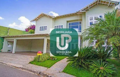 Sobrado com 4 dormitórios para alugar, 340 m² por r$ 11.150,95/mês - condomínio granja olga i - sorocaba/sp