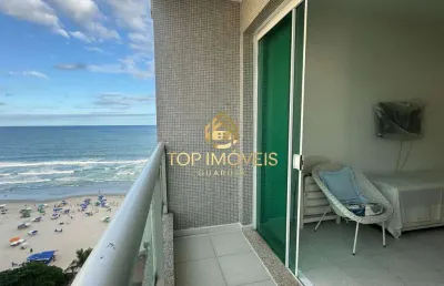 Apartamento com varanda e vista para o mar praia de pitangueiras guarujá/sp