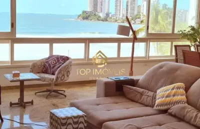 Apartamento para locação anual frente mar praia de pitangueiras guarujá/sp