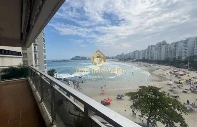 Apartamento com varanda e vista para o mar praia de pitangueiras guarujá