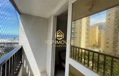 Apartamento 3 dorms com varanda na quadra da praia de pitangueiras