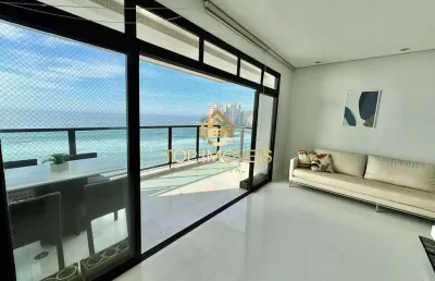 Apartamento pé na areia para locação anual na praia das asturias guarujá