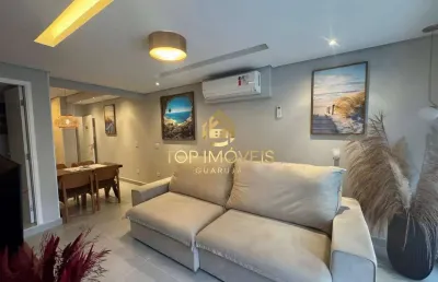 Apartamento reformado com varanda a 100 metros da praia de pitangueiras gja