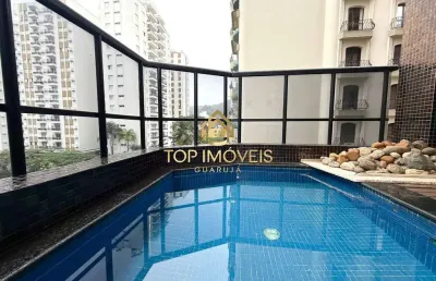Apartamento com piscina a poucos metros da praia em pitangueiras guaruja sp
