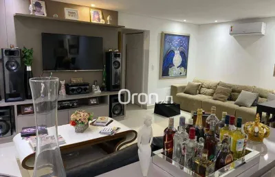 Apartamento mobiliado com 4 dormitórios à venda, 180 m² por r$ 2.150.000 - setor bueno - goiânia/go