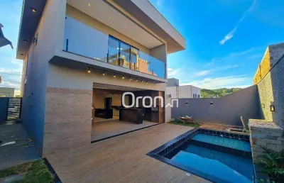Sobrado à venda, 228 m² por r$ 1.590.000,00 - jardins capri - senador canedo/go