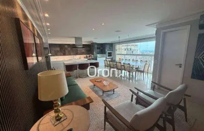 Apartamento mobiliado com 2 dormitórios à venda, 111 m² por r$ 1.250.000 - setor marista - goiânia/go