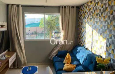 Flat com 1 dormitório à venda, 47 m² por r$ 190.000,00 - residencial barcelona - goiânia/go