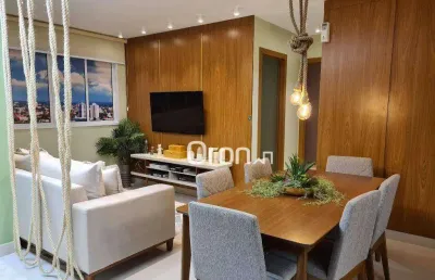 Apartamento com 2 dormitórios à venda, 51 m² por r$ 355.000,00 - vila rosa - goiânia/go