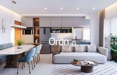 Apartamento com 2 dormitórios à venda, 65 m² por r$ 675.000,00 - setor oeste - goiânia/go