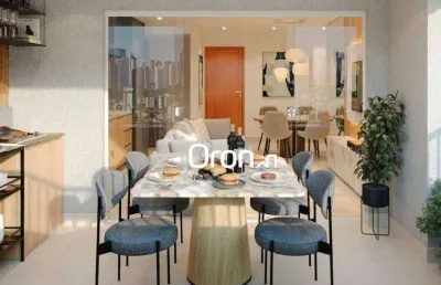 Apartamento com 2 dormitórios à venda, 75 m² por r$ 791.000,00 - setor oeste - goiânia/go