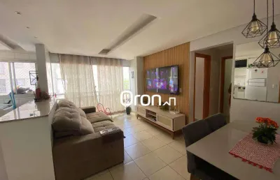 Apartamento com 2 dormitórios à venda, 58 m² por r$ 299.900,00 - parque amazônia - goiânia/go