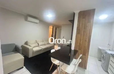 Apartamento mobiliado com 2 dormitórios à venda, 64 m² por r$ 440.000 - serrinha - goiânia/go
