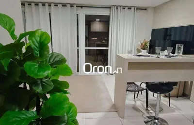 Flat com 1 dormitório à venda, 56 m² por r$ 580.000,00 - jardim goiás - goiânia/go