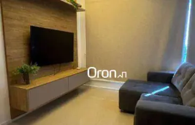 Flat mobiliado com 1 dormitório à venda, 38 m² por r$ 580.000 - jardim goiás - goiânia/go