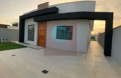 Ocean vende:jardim atlântico, casa, 3 quartos, área gourmet, quintal, churrasqueira.