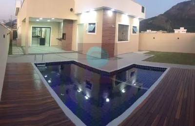 Ocean vende:maricá, condomínio, casa, piscina, 3 quartos, varanda gurmet, churrasqueira.