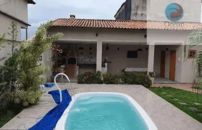 Ocean vende: inoã, condomínio, casa, 3 quartos sendo 1 suíte, piscina, área gourmet, mobiliado