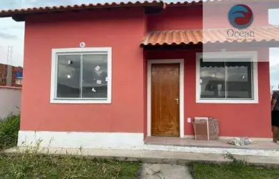 Ocean vende:  maricá, itaipuaçu, casa 2 quartos, sendo 1 suíte, área serviço, lote de 480m²