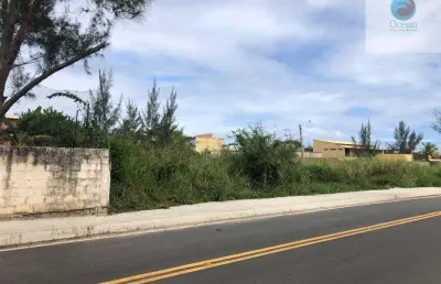 Ocean vende:  itaipuaçu, terreno 480m², quadra praia, plano, rua asfaltada, medindo 12m de frente