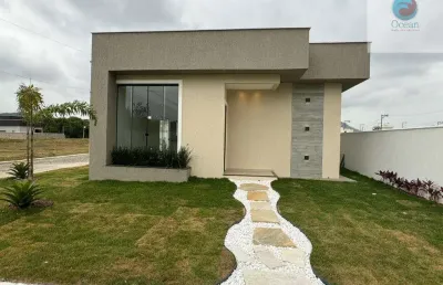 Ocean vende:  maricá, condomínio, casa 3 quartos(1suíte +closet),  área gourmet, piscina.