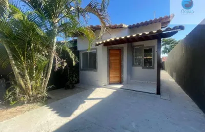 Ocean vende: itaipuaçu, casa 2 quartos, sendo 1suíte, closet, coz. americana, garagem.