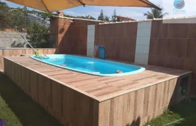 Ocean vende: maricá, s.j. imbassaí, casa 2 quartos (1suíte), piscina, garagem, área serviço, blindex