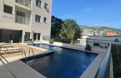 Ocean vende:  niterói, centro, condomínio urban downtown, apartamento 2 quartos, varanda